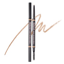 lilybyred Skinny Mes Brow Pencil | Korean 1.5mm Ultra-Slim Tip Eyebrow Pencil, Natural Hard Formula, Fine Hair-Like Strokes, Oil-Control, Sweat-Resistant, Long-Lasting, 0.005 oz. (01 Light Brown)