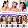 56 PCS Hair Curler Rollers with 5 Sizes Self Grip