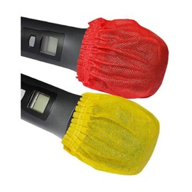 Namvo Disposable Microphone Cover Mic Cover Protective Cap, Non-Woven Microphone Cover Windscreen for KTV Recording Room News Gathering Pack of 100