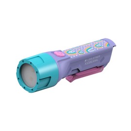 Ledlenser KIDBEAM4 Safe and Robust LED Torch for Kids, Multi Colour Flashlight, Built-in Pocket Clip, Auto Shut-Off Feature and Excellent for Camping and Night Time Fun - in Purple