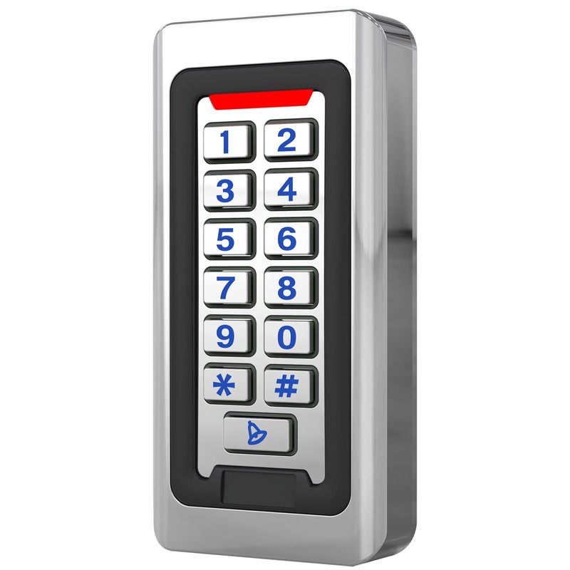 Door Access Control Keypad, Stainless Steel Outdoor IP68 Waterproof, 2000
