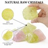 QINJIEJIE QINJIEJIE Citrine Large Crystal Healing Crystals 1.8"-2.2" 2PCS Raw