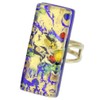 GlassOfVenice Murano Glass Venetian Reflections Rectangular Adjustable Ring - Golden