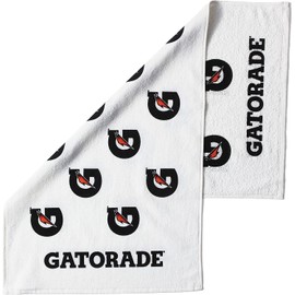 Gatorade Gatorade G Towel, 22" x 42", Cotton, White/Black/Orange
