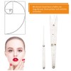 CYSFETENA Eyebrow Measuring Ruler, Foldable Stainless Steel Eyebrow Ruler with