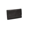 Genuine Croc Leather Premium Quality Rolling Bacci Pouch (Black)