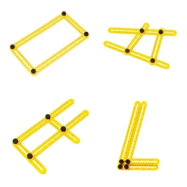 TechMel 2 Regla Multi Angulos Para Construccion Con Auto Nivelador
