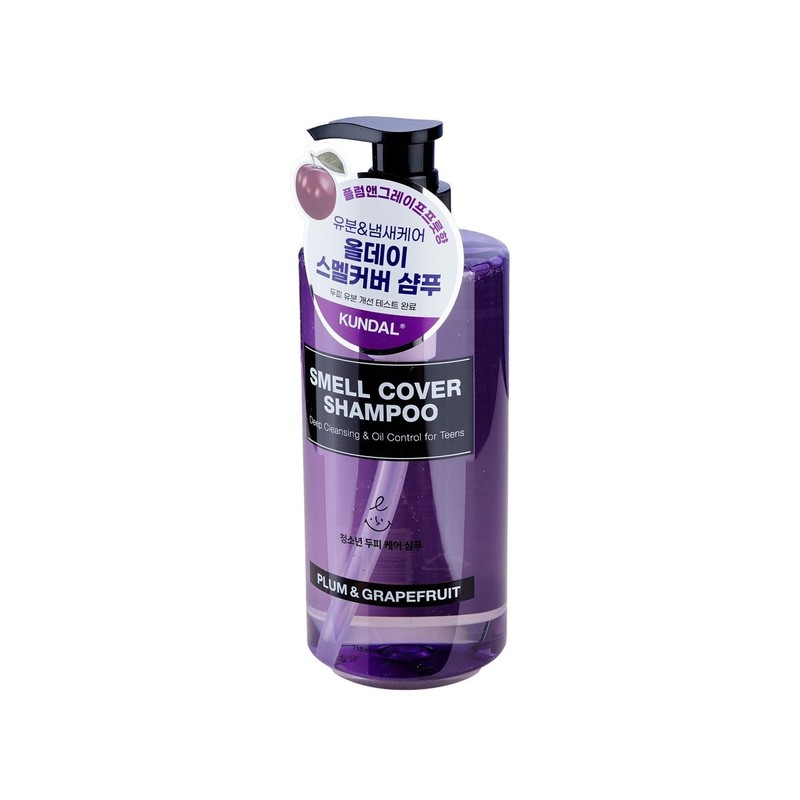 쿤달 스멜커버 샴푸 718ml(플럼) Kundal Smell Cover Shampoo 718ml (Plum)