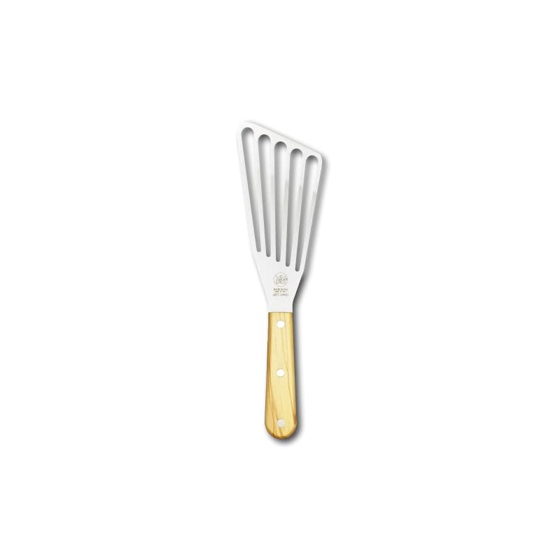 DUE BUOI Flexible Left Hand Turner Olive Wood Handle Spatula