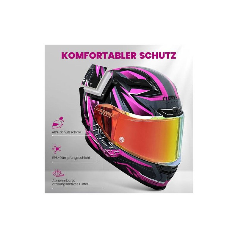 Motorcycle Helmet Women and Men ECE 22.06 Tested - Motorcycle
