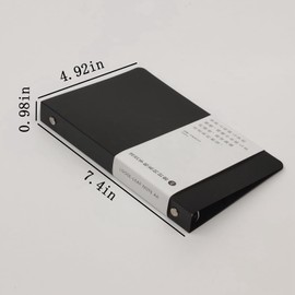 PP Binder Covers 3 Pack A5 A6 B5 Loose Leaf Binder Cover Round Ring Binder Protector 6-Ring 9-Ring Refillable Notebook (Inner Paper Not Included) (Black 3 Pack, A6)