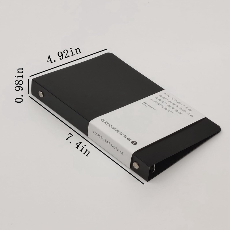 PP Binder Covers 3 Pack A5 A6 B5 Loose Leaf