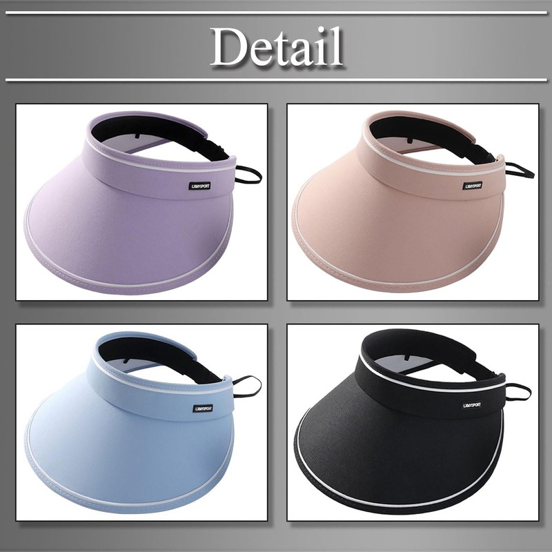 Buzz Selection CAP261 Women's Visor Cap, One Color Hat, Golf,