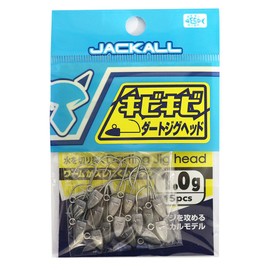 JACKALL Jighead Kibiki Dirt Jig Head, 0.04 oz (1.0 g) / 15 pcs.