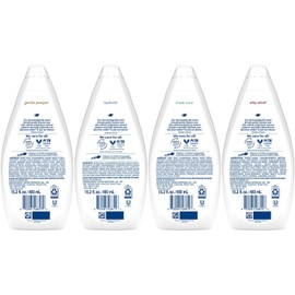 Dove Body Wash Variety 6-Pack – Hydrate, Gentle Pamper, Fresh Care, and Silky Velvet, 15.22 Oz Ea