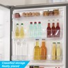 HVIHWI 20 PCS Refrigerator Dividers, Plastic Fridge Organisers with Clip,