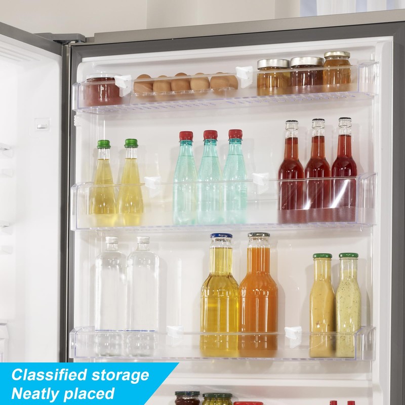 HVIHWI 20 PCS Refrigerator Dividers, Plastic Fridge Organisers with Clip,