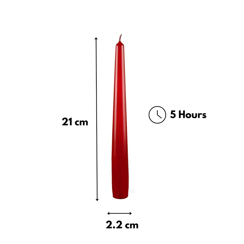 Cereria Di Giorgio - 3 Candele Coniche Laccate - Ø