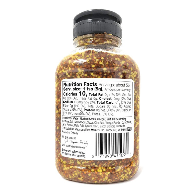 Wegmans Whole Grain Dijon Mustard (2 Pack, Total of 19.8oz)
