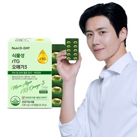 Nutri D Day Microalgae Vegan Vegetable RTG Omega 3 60 Capsules, 1 Piece / 뉴트리디데이 미세조류 비건 식물성 rtg 오메가3 60캡슐, 1개
