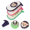 DECHOUS 3 pcs Cartoon Sponge Absorbent Shower Scrubber for Gentle