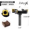 ZahyoX CNC Spoilboard Surfacing Router Bit, 1/2" Shank, 4 Wings,