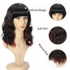 Ucubb Short Curly Wigs with Bangs for Women 14 Inches