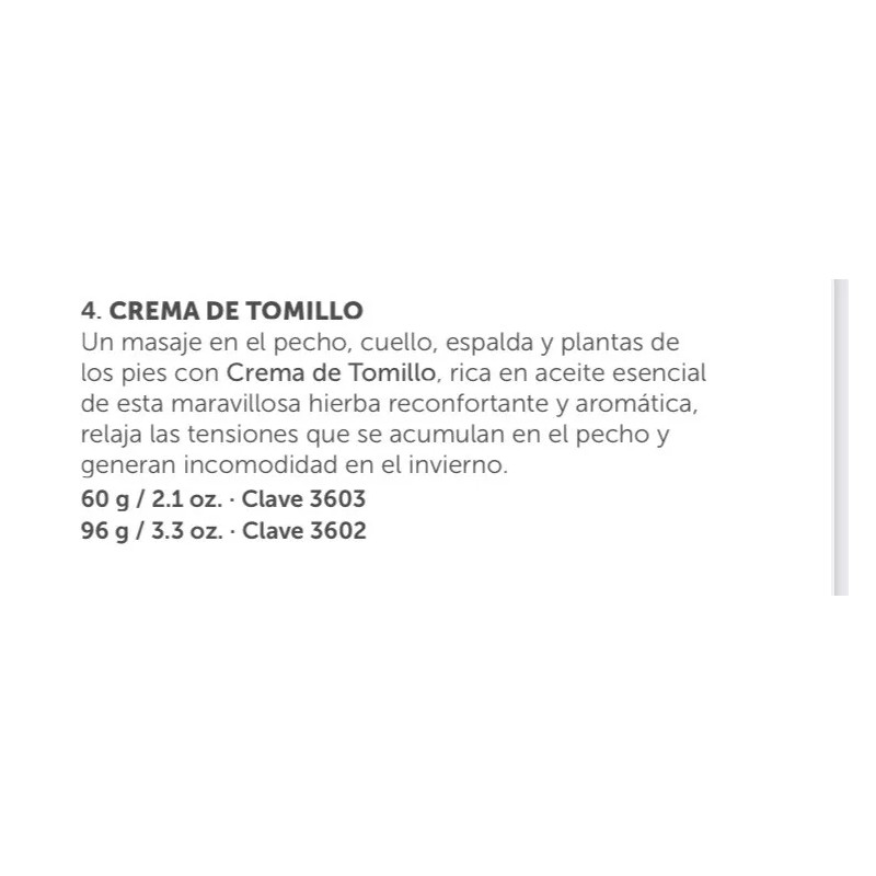 Swiss JUST Crema Herbal Corporal Tomillo Herbal Body Cream Thyme