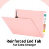 Pink File Folders, Doctor Stuff, Letter Size Reinforced End Tab