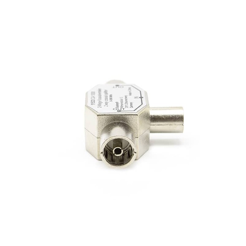 cablepelado T-Splitter Coaxial Cable Male Grey
