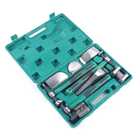 YIYIBYUS 9 PcsAuto Body Repair Tools Fender Roller Dent Repair Tool Kit Dent Crowbar Repair Tool Kit Body Repair Hammer Dolly Set with Carrying Case for Auto Repair, Mechanical Repair