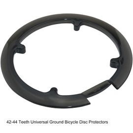 LUORNG Ground Bicycle Sprocket Guard CNR 003 42 and 44 Tooth Universal with 4 Screws Bicycle Sprocket Guard Black