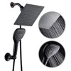 DreamSpa Ultra-Luxury 9" Rainfall Shower Head/Handheld Combo. Convenient Push-Button Flow