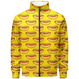 COCYPAN 010 Hot Dog Costume,hot dog gifts,leisure suits for men,funny suits,mens 2 piece sweatsuits sets,Mens Sweatsuit Set,Men'S Tracksuits,Sweatsuit For Men,Men Joggers,010-S
