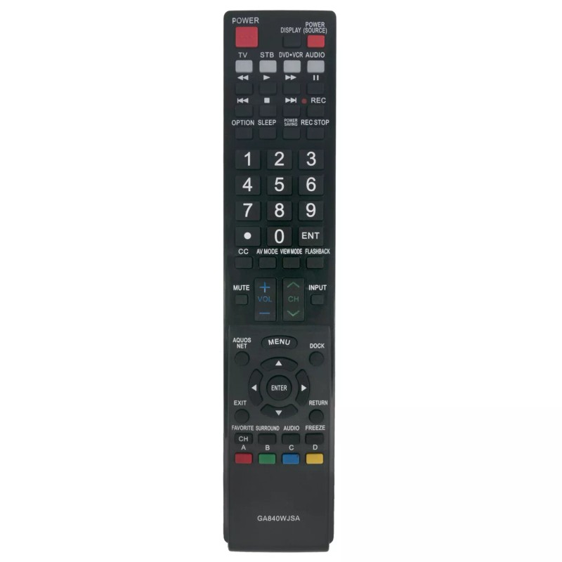Unbranded GA840WJSA Replace Remote for Sharp TV LC-40LE810 LC-46LE810 LC52LE810