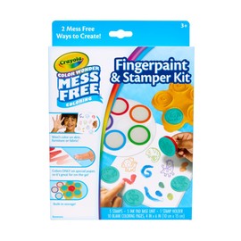 Crayola Color Wonder Mess Free Fingerpaint & Stamper Kit, Safari Stamps for Kids, Color Reveal Ink, Toddler Activity, Gifts, 3+