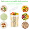 LEAWALK 32 oz -12 Pack Reusable Food Freezer Storage Containers