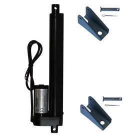 WINDYNATION 8 Inch 8" Stroke Linear Actuator 12 Volt 12V 225 Pounds lbs Maximum Lift (Includes Mounting Brackets)