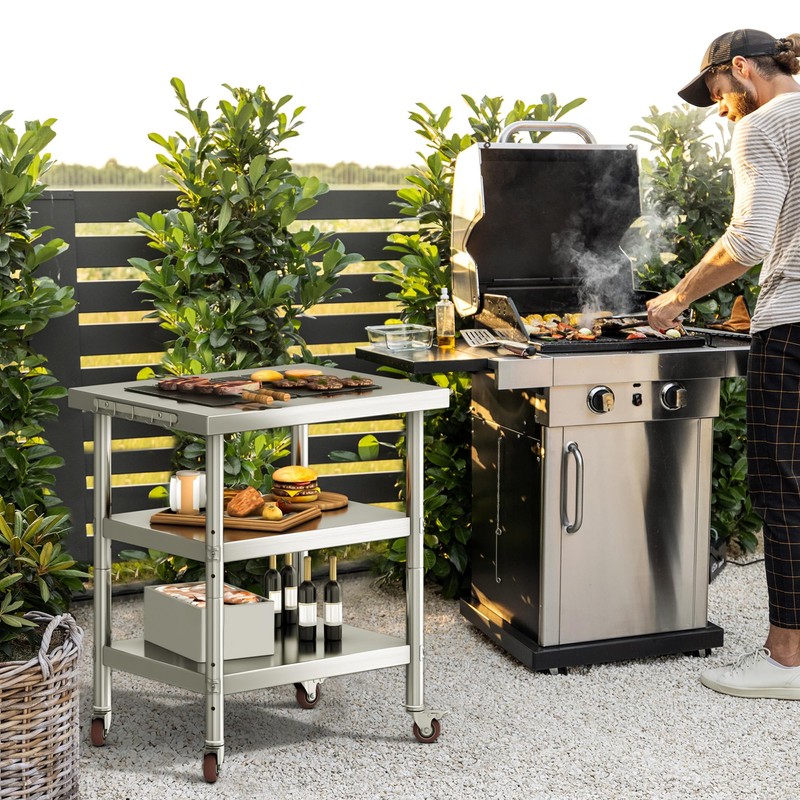 YITAHOME NSF Stainless Steel Table, 30" X 24" Work Table