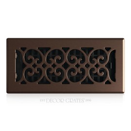 Decor Grates SPH410-RB Floor Register, 4x10, Rubbed Bronze Finish