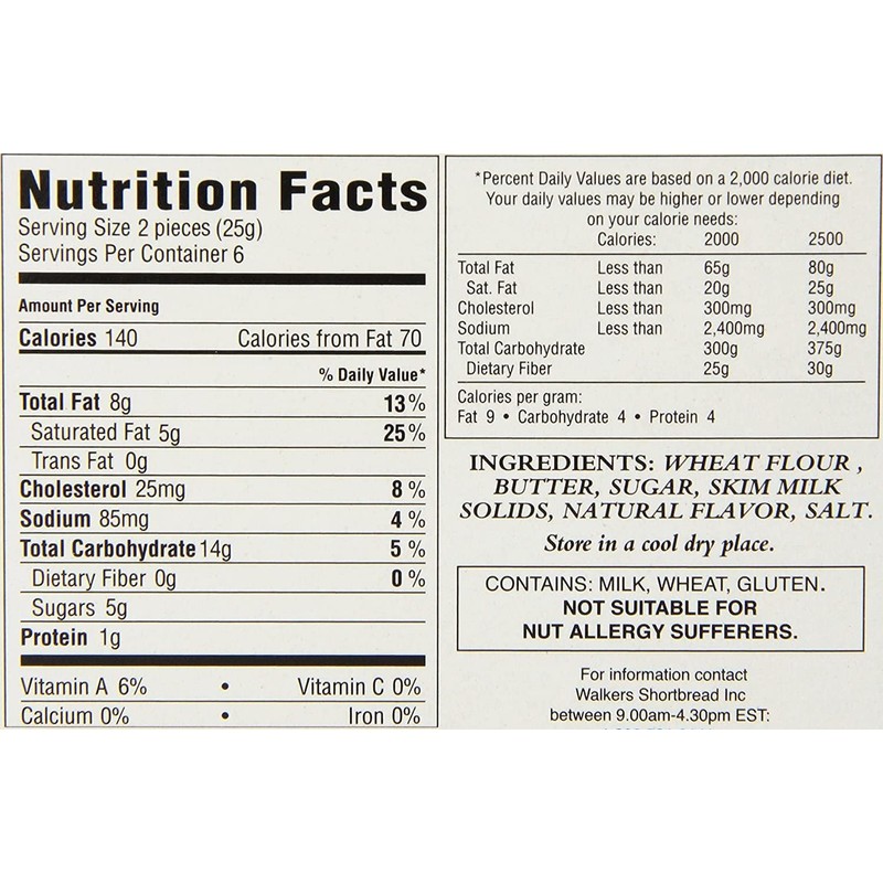 Walkers Shortbread Vanilla 5.3 OZ (Pack of 12) 12