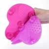TIKA Silicone Brush Cleaner Mat-Makeup Washing Scrubber, Handheld Cleaning Board