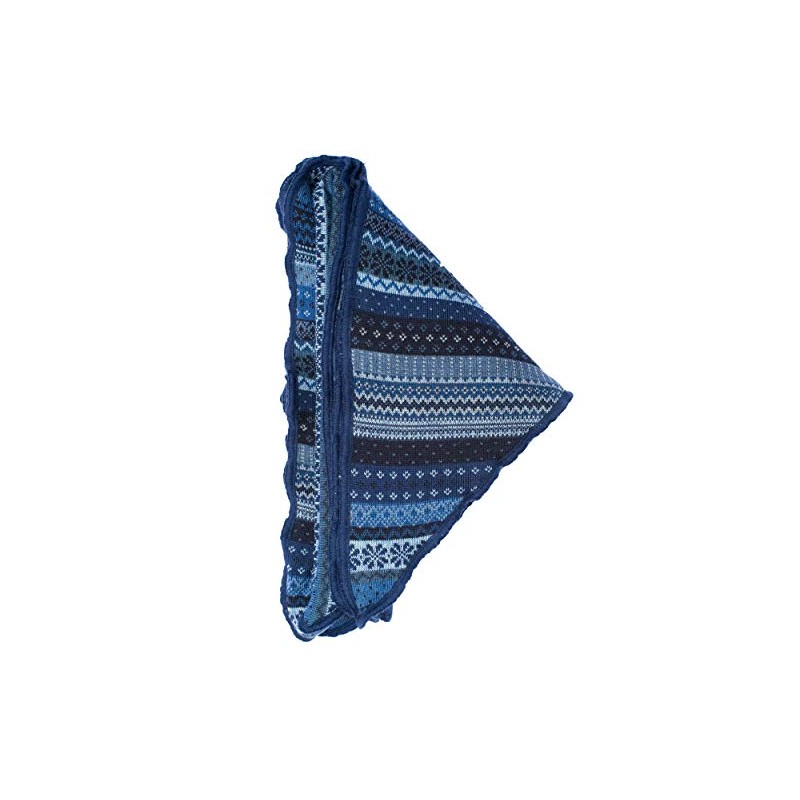Invero, Merino Triangular Scarf Tiziana 100% Wool, blue