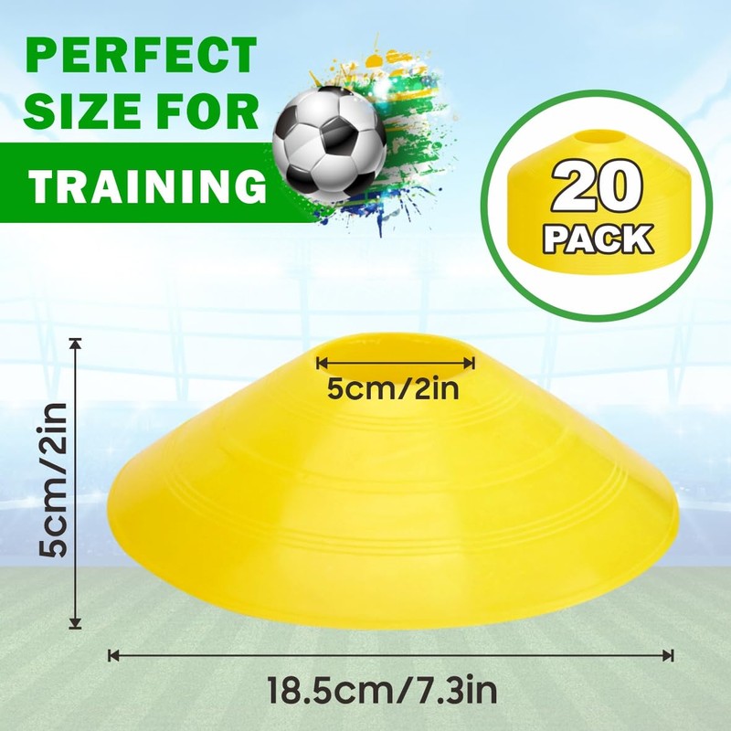 Easy Funny Football Sports Training Disc Boundry Marking Cones One