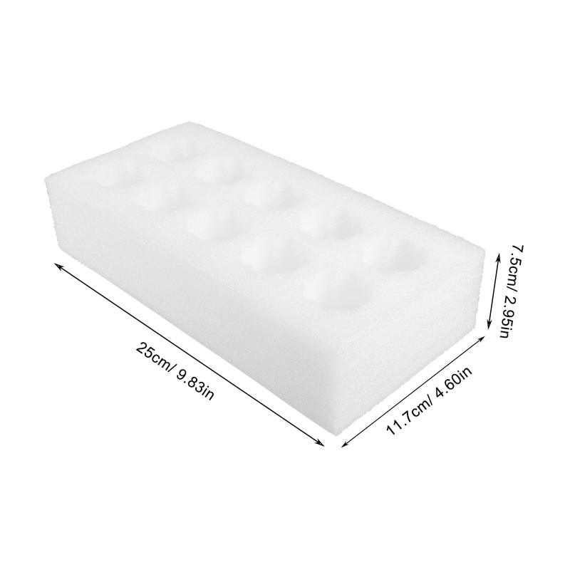 Zerodeko 6 Sets Foam Egg Tray Quail Egg Cartons Shatterproof