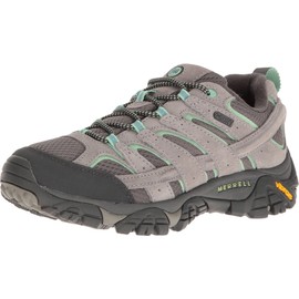 Merrell Women's Moab 2 Waterproof Hiking Shoe, Drizzle/Mint, 6 W US