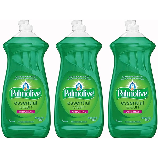 Palmolive Dishwashing Soap Essential Clean Original Scent, 28 Ounce (Pack of 3)