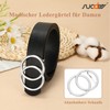 Suosdey good quality soft leather ladies belt with round metal