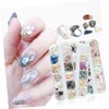Baluue 2sets Natural Shell Flake Nail Art Decor Manicure Accessories