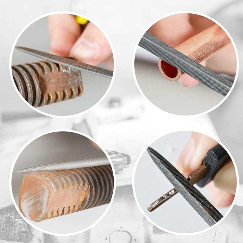 Kit de Limas Escofina Acero 10 Piezas Herramienta Metal Multifuncion